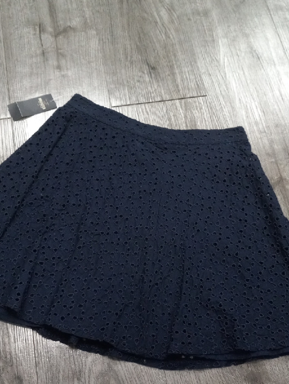 Hollister Blue Eyelet Circle Skirt